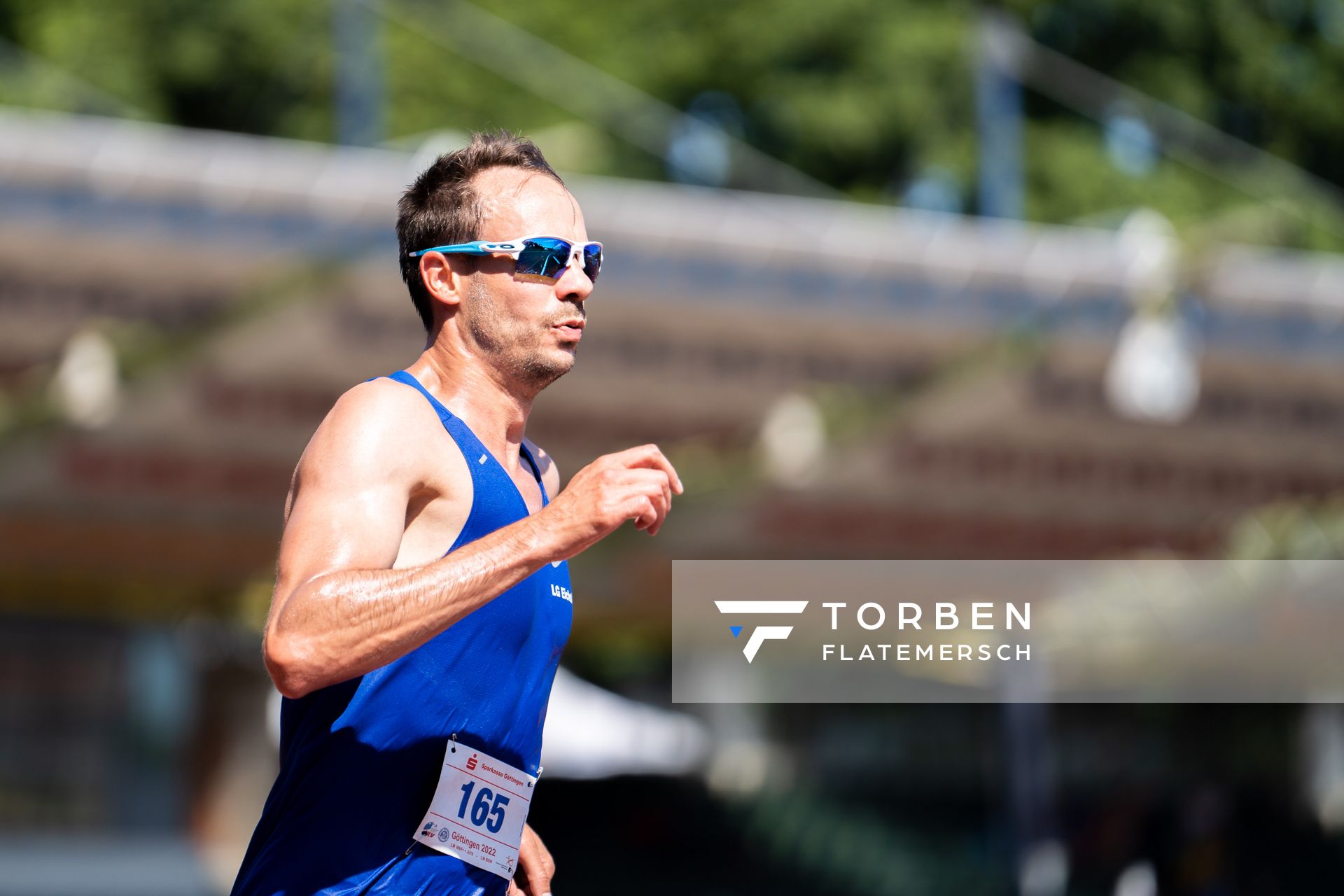 Christian Kalinowski (LG Eichsfeld) am 03.07.2022 waehrend den NLV+BLV Leichtathletik-Landesmeisterschaften im Jahnstadion in Goettingen (Tag 1)